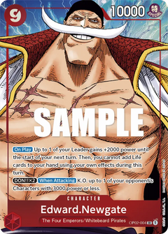 Edward.Newgate (OP02-004) OP02 Alternate Art (AA)