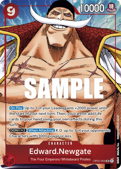 Edward.Newgate (OP02-004) OP02 Alternate Art (AA)