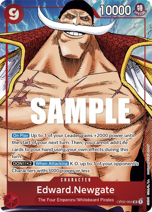 Edward.Newgate (OP02-004) OP02 Alternate Art (AA)