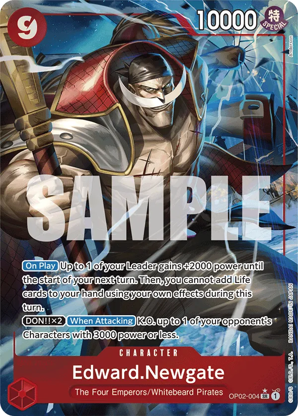 Edward.Newgate (OP02-004) PRB01 Alternate Art (AA)