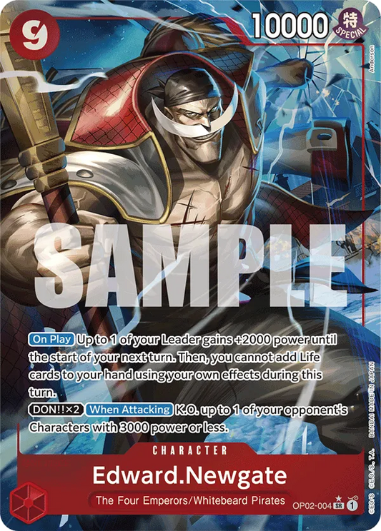 Edward.Newgate (OP02-004) PRB01 Alternate Art (AA)