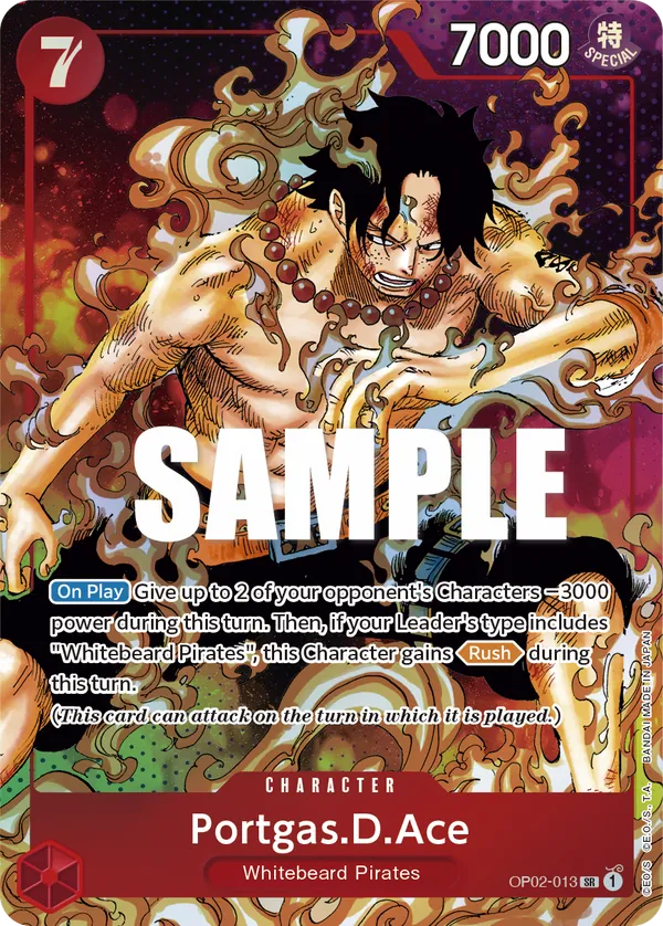 Portgas.D.Ace (OP02-013) OP02 Alternate Art (AA)
