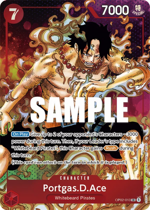 Portgas.D.Ace (OP02-013) OP02 Alternate Art (AA)