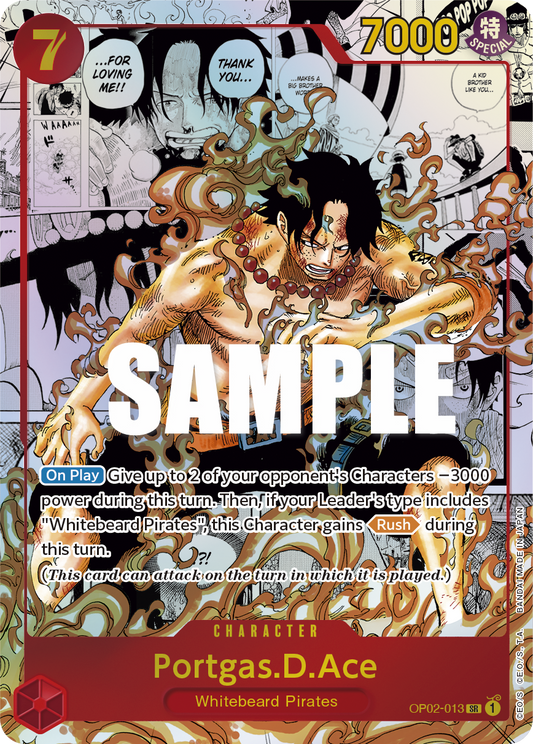 Portgas D. Ace (OP02-013) OP02 Manga Rare