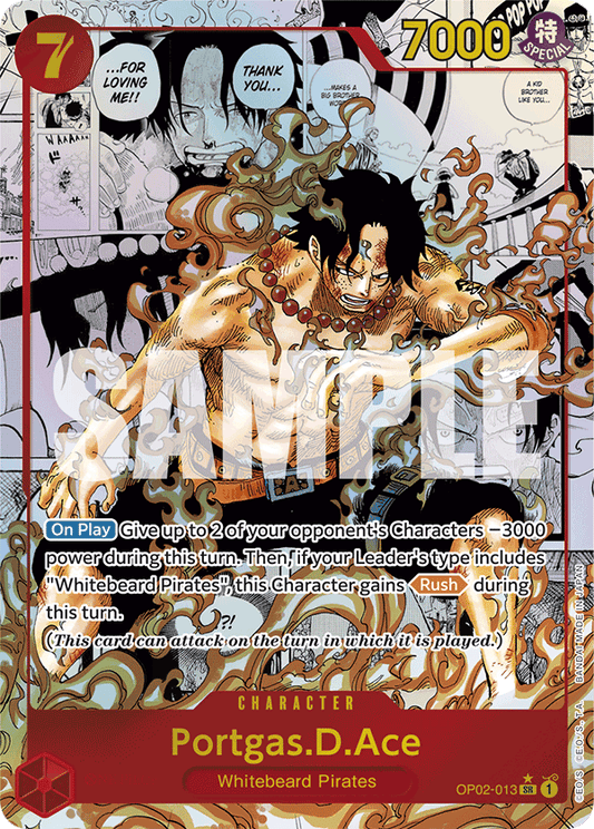 Portgas D. Ace (OP02-013) PRB01 Manga Rare