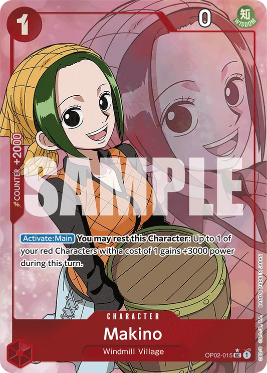 Makino (OP02-015) PRB01 Alternate Art (AA)