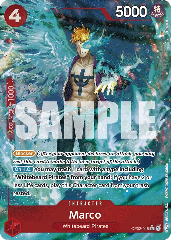 Marco (OP02-018) PRB01 Alternate Art (AA)