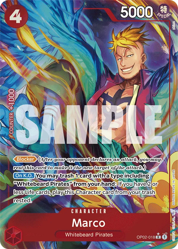 Marco (OP02-018) PRB01 Alternate Art (AA)