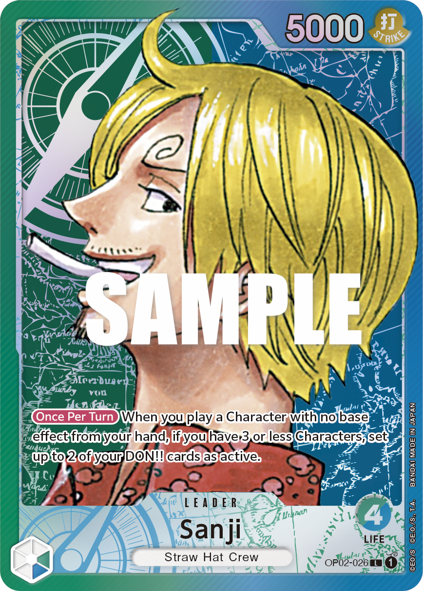 Sanji (OP02-026) OP02 Leader Alt Art (AA)