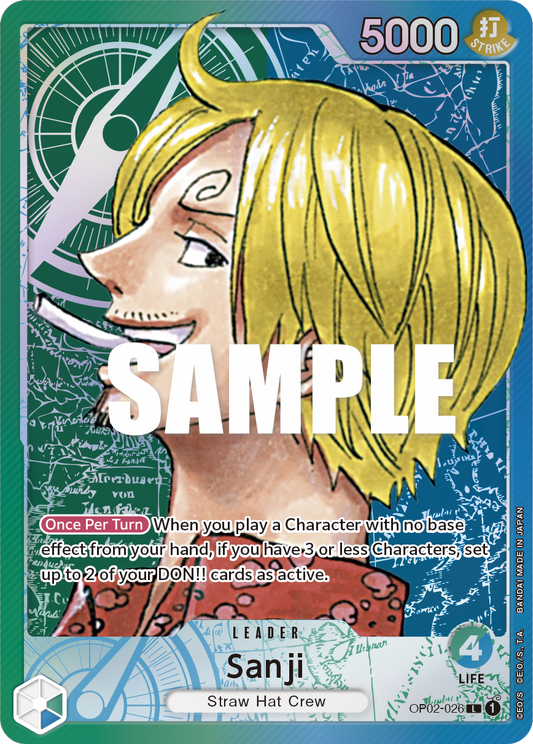 Sanji (OP02-026) OP02 Leader Alt Art (AA)