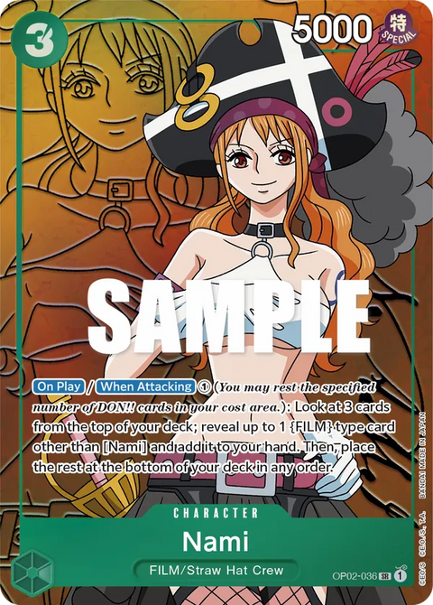Nami (OP02-036) OP02 Alternate Art (AA)