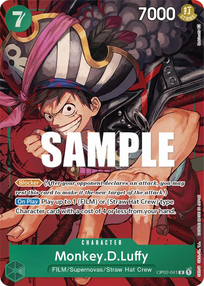 Monkey.D.Luffy (OP02-041) OP02 Alternate Art (AA)