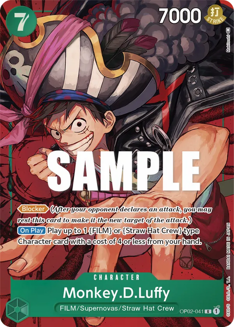 Monkey.D.Luffy (OP02-041) OP02 Alternate Art (AA)