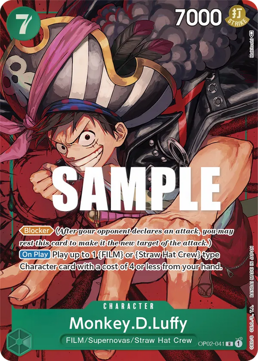 Monkey.D.Luffy (OP02-041) OP02 Alternate Art (AA)