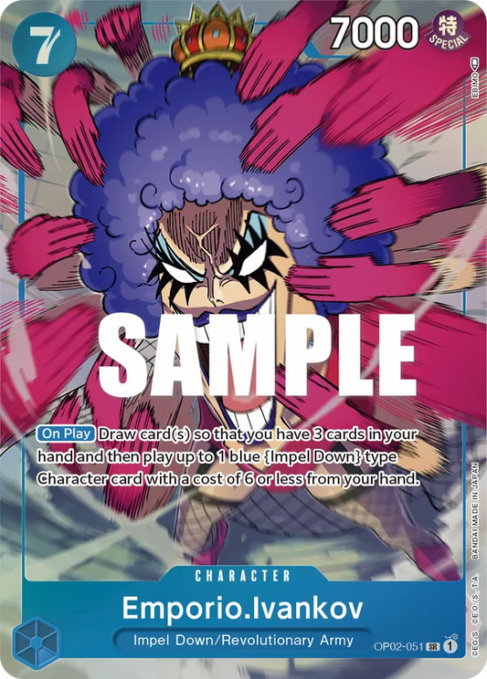 Emporio.Ivankov (OP02-051) OP02 Alternate Art (AA)