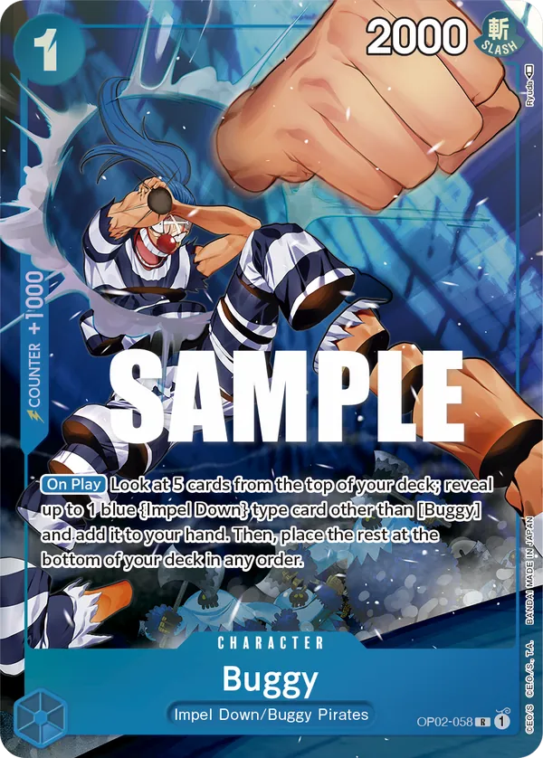 Buggy (OP02-058) OP02 Alternate Art (AA)