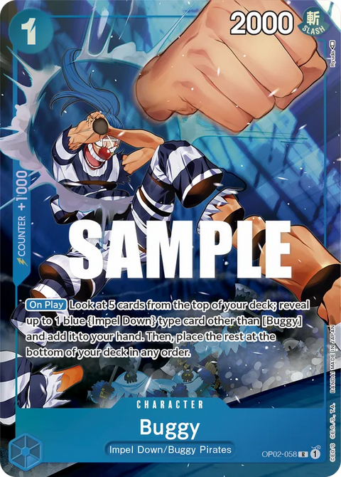 Buggy (OP02-058) OP02 Alternate Art (AA)