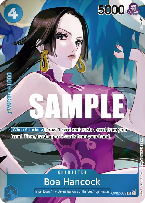 Boa Hancock (OP02-059) OP02 Alternate Art (AA)