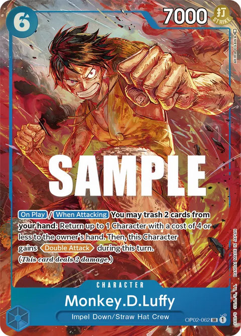 Monkey.D.Luffy (OP02-062) OP02 Alternate Art (AA)
