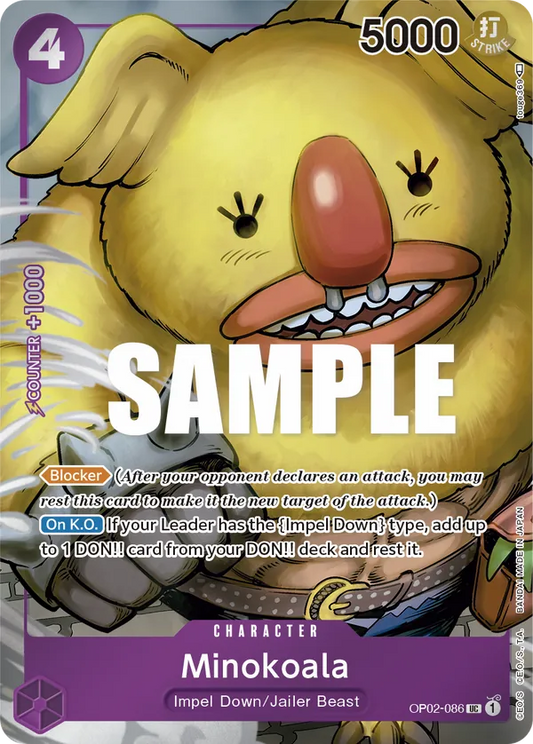 Minokoala (OP02-086) OP02 Alternate Art (AA)