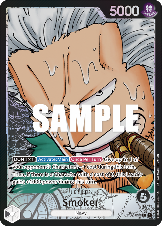 Smoker (OP02-093) OP02 Leader Alt Art (AA)