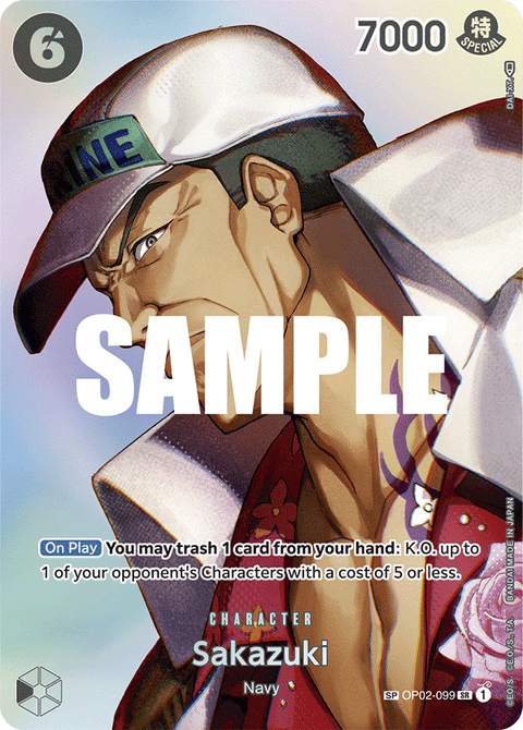 Sakazuki (OP02-099) OP04 Special Rare (SP)