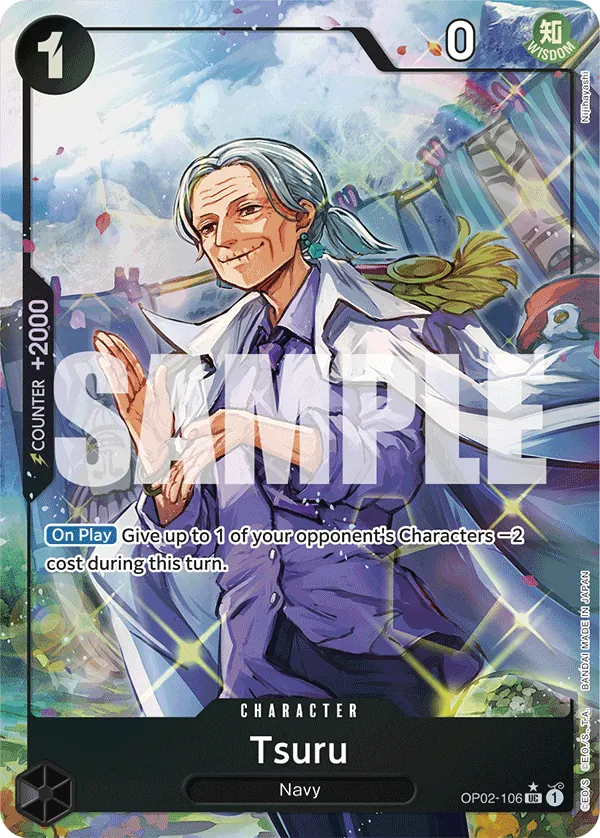 Tsuru (OP02-106) PRB01 Alternate Art (AA)