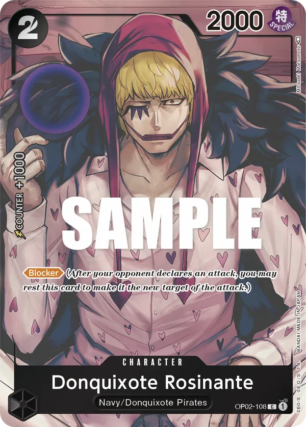 Donquixote Rosinante (OP02-108) OP02 Alternate Art (AA)