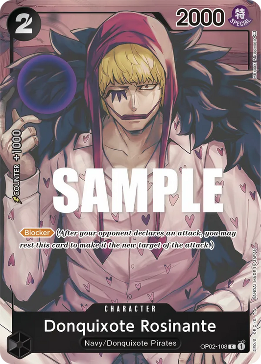 Donquixote Rosinante (OP02-108) OP02 Alternate Art (AA)