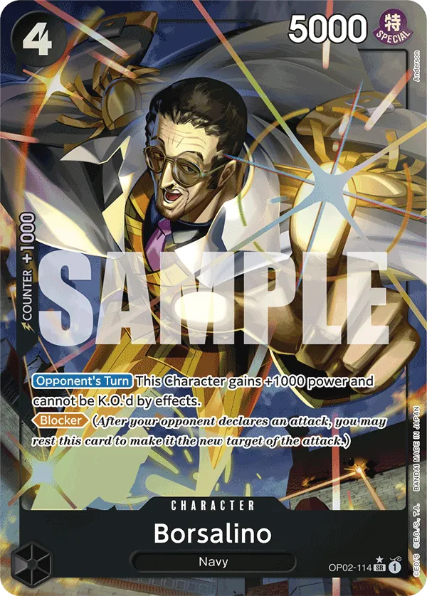 Borsalino (OP02-114) PRB01 Alternate Art (AA)