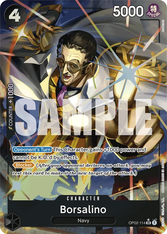 Borsalino (OP02-114) PRB01 Alternate Art (AA)
