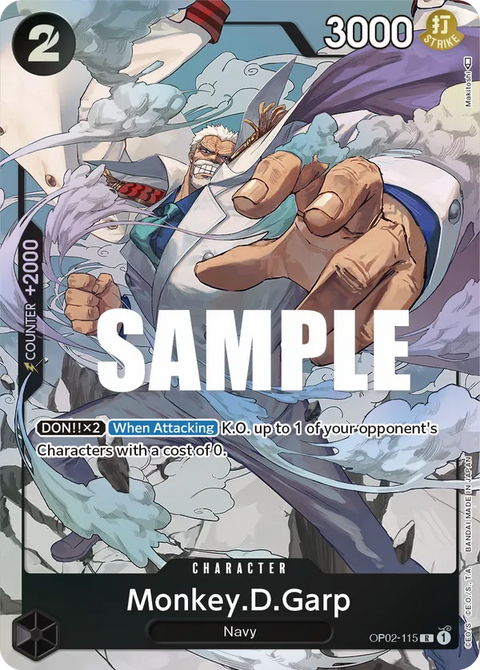 Monkey.D.Garp (OP02-115) OP02 Alternate Art (AA)