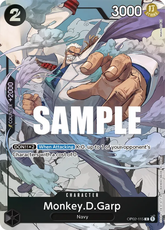 Monkey.D.Garp (OP02-115) OP02 Alternate Art (AA)