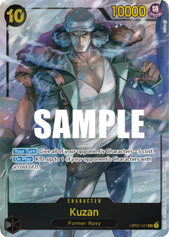 Kuzan / Aokiji (OP02-121) OP02 Secret Rare (SEC) Alt Art (AA)