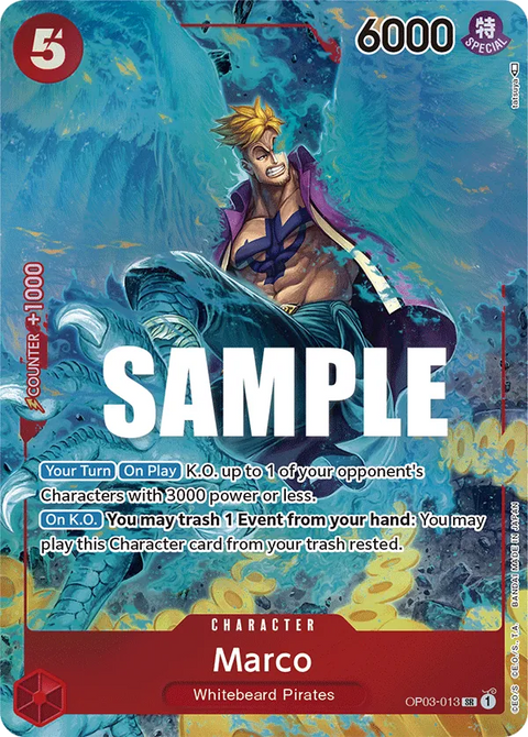 Marco (OP03-013) OP03 Alternate Art (AA)