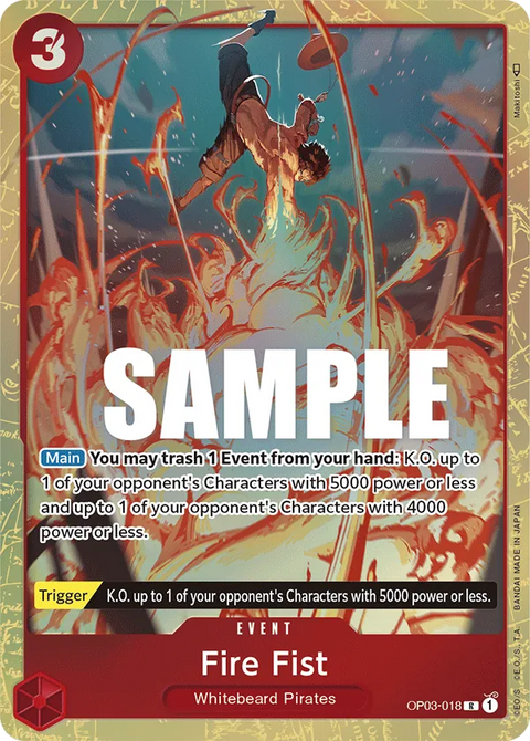 Fire Fist (OP03-018) OP03 Alternate Art (AA)