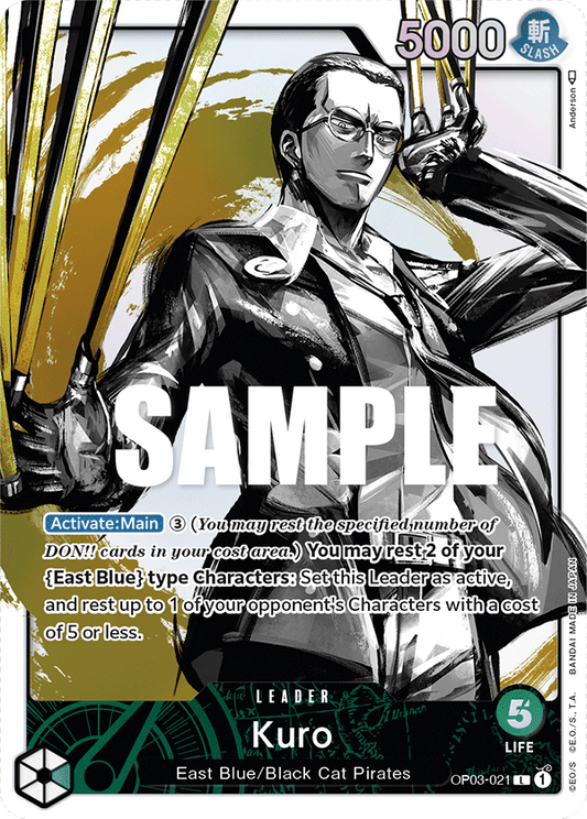 Kuro (OP03-021) OP03 Leader Alt Art (AA)