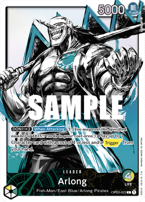 Arlong (OP03-022) OP03 Leader Alt Art (AA)