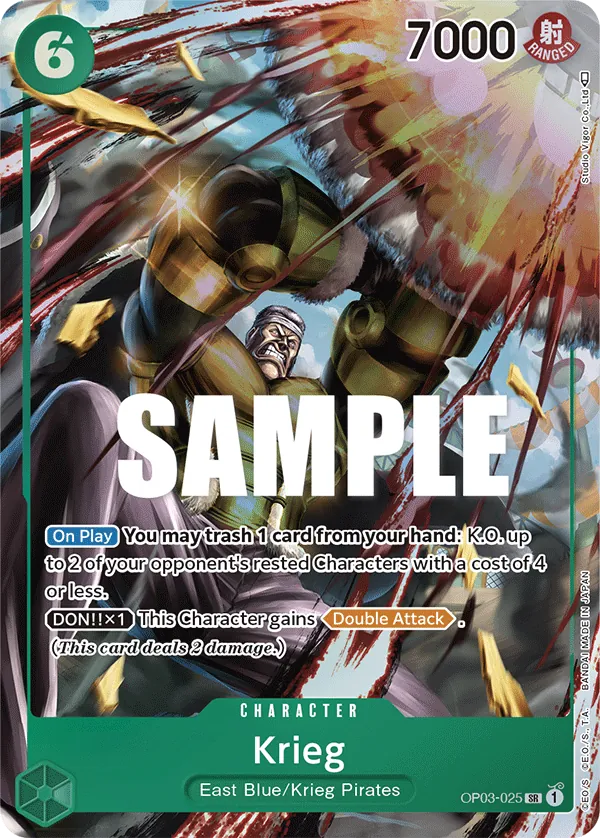Krieg (OP03-025) OP03 Alternate Art (AA)