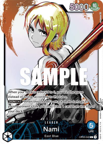Nami (OP03-040) OP03 Leader Alt Art (AA)