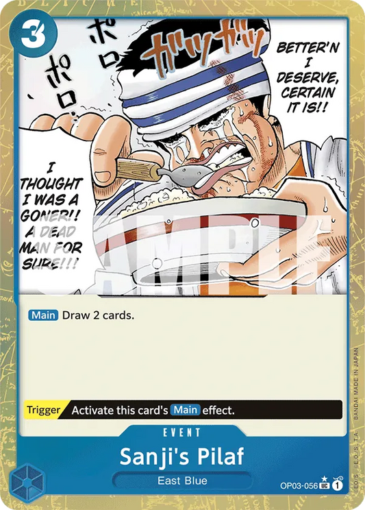 Sanji's Pilaf (OP03-056) PRB01 Alternate Art (AA)