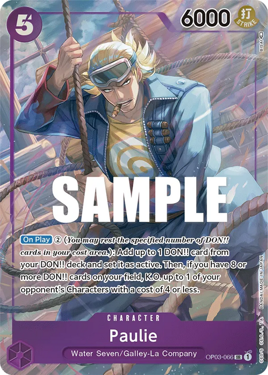 Paulie (OP03-066) OP03 Alternate Art (AA)