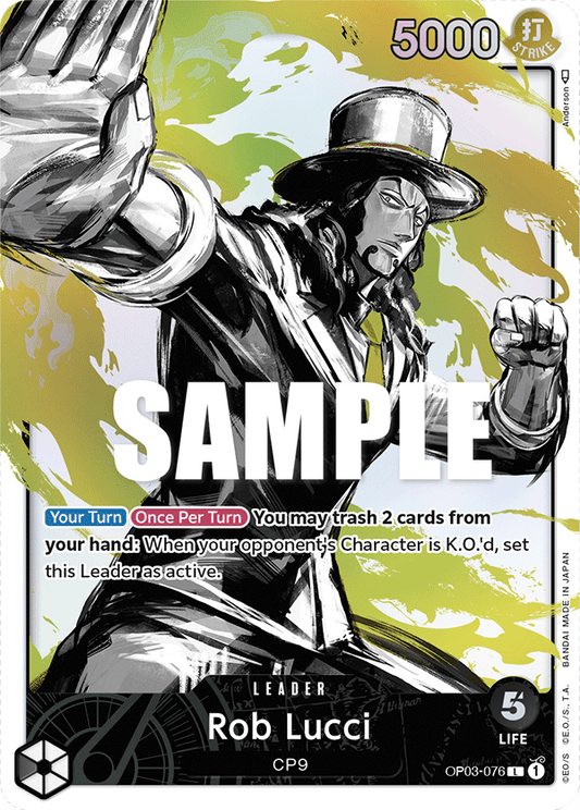 Rob Lucci (OP03-076) OP03 Leader Alt Art (AA)
