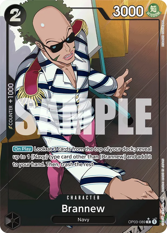 Brannew (OP03-089) PRB01 Alternate Art (AA)