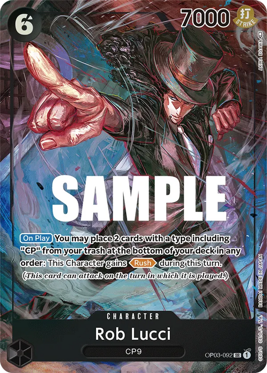 Rob Lucci (OP03-092) OP03 Alternate Art (AA)