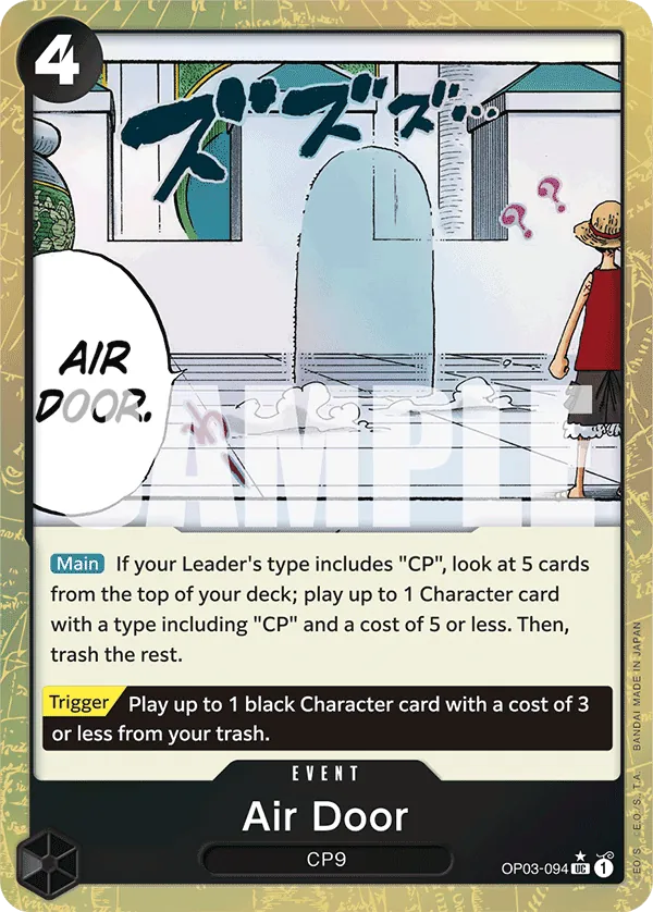 Air Door (OP03-094) PRB01 Alternate Art (AA)