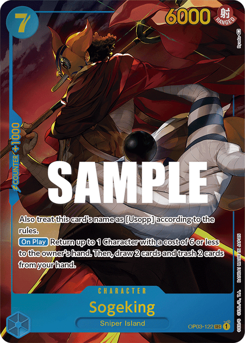 Sogeking (OP03-122) OP03 Secret Rare (SEC) Alt Art (AA)