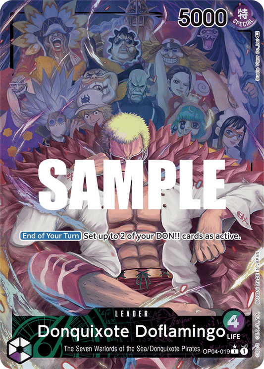 Donquixote Doflamingo (OP04-019) OP04 Leader Alt Art (AA)