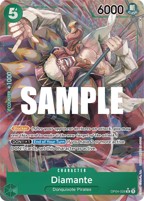 Diamante (OP04-028) OP04 Alternate Art (AA)