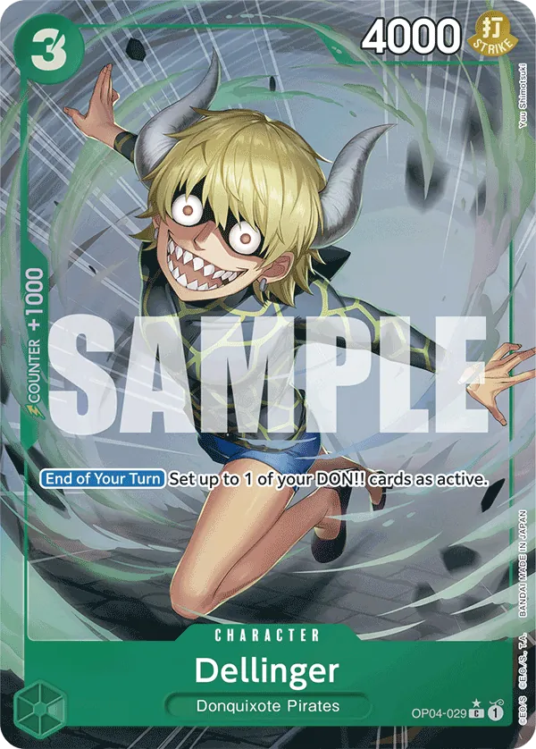 Dellinger (OP04-029) PRB01 Alternate Art (AA)